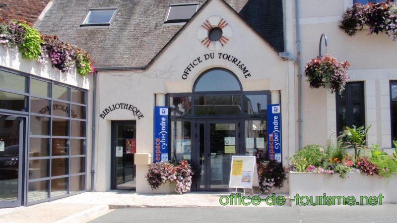 photo de l'enseigne photo de l'office de tourisme de Chabris dans l'Indre.