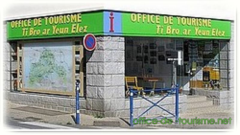 photo de l'enseigne photo de l'office de tourisme de Brasparts dans le Finistère.