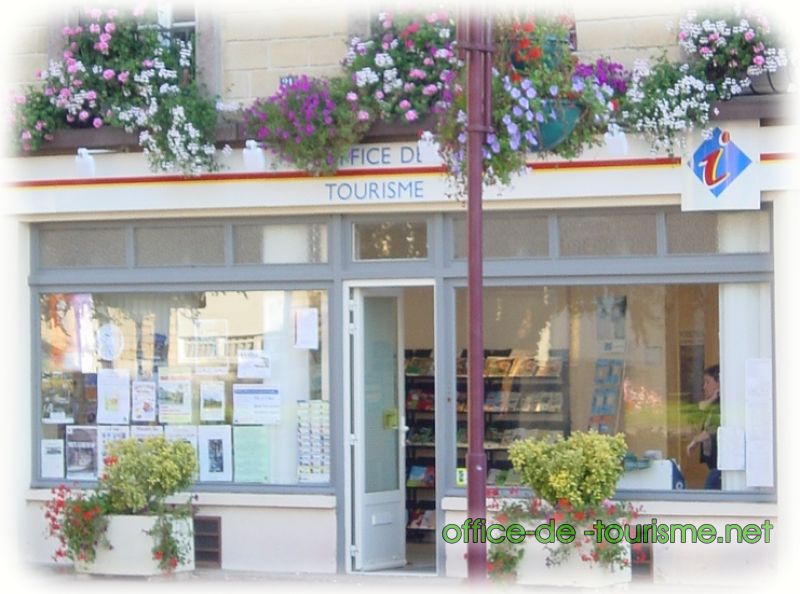 photo de l'enseigne photo de l'office de tourisme de Vimoutiers dans l'Orne.
