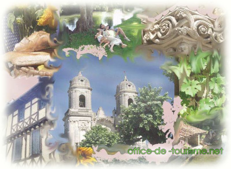 photo de l'enseigne photo de l'office de tourisme de Saint-Jean-d'Angély en Charente-Maritime.