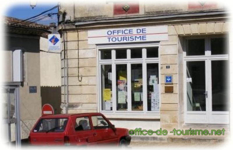 photo de l'enseigne photo de l'office de tourisme de Targon en Gironde.