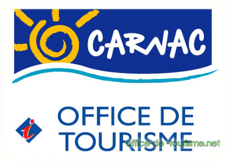 photo de l'enseigne photo de l'office de tourisme de Carnac dans le Morbihan.