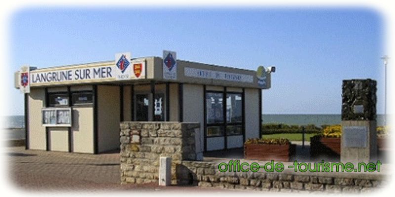 photo de l'enseigne photo de l'office de tourisme de Langrune-sur-Mer dans le Calvados.