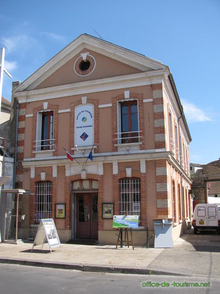 photo de l'enseigne photo de l'office de tourisme de Corbeil-Essonnes dans l'Essonne.