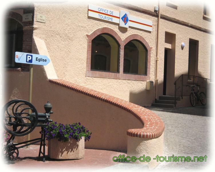 photo de l'enseigne photo de l'office de tourisme de Le Boulou dans les Pyrénées-Orientales.