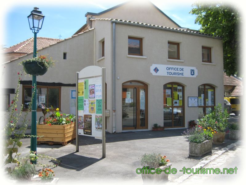 photo de l'enseigne photo de l'office de tourisme de Reillanne dans les Alpes de Haute-Provence.