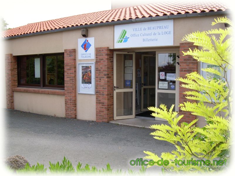 photo de l'enseigne photo de l'office de tourisme de Beaupréau-en-Mauges dans le Maine-et-Loire.