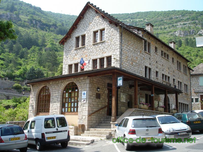 photo de l'enseigne photo de l'office de tourisme de Gorges du Tarn Causses en Lozère.