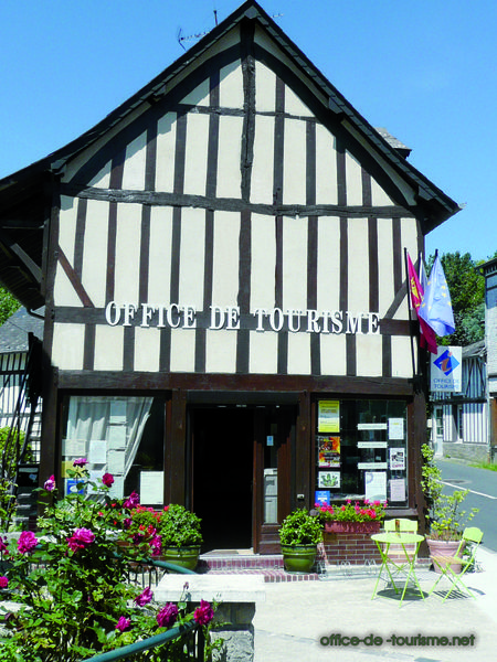 photo de l'enseigne photo de l'office de tourisme de Saint-Georges-du-Vièvre dans l'Eure.