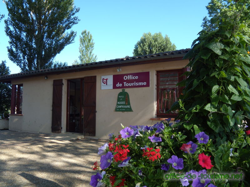 photo de l'enseigne photo de l'office de tourisme de L'Isle-Jourdain dans le Gers.