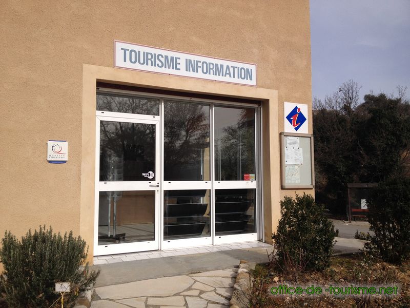 photo de l'enseigne photo de l'office de tourisme de Sainte-Croix-du-Verdon dans les Alpes de Haute-Provence.