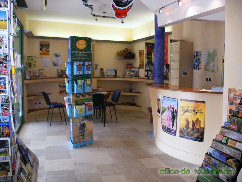 photo de l'enseigne photo de l'office de tourisme de Beauville dans le Lot-et-Garonne.