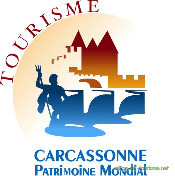 photo de l'enseigne photo de l'office de tourisme de Carcassonne dans l'Aude.
