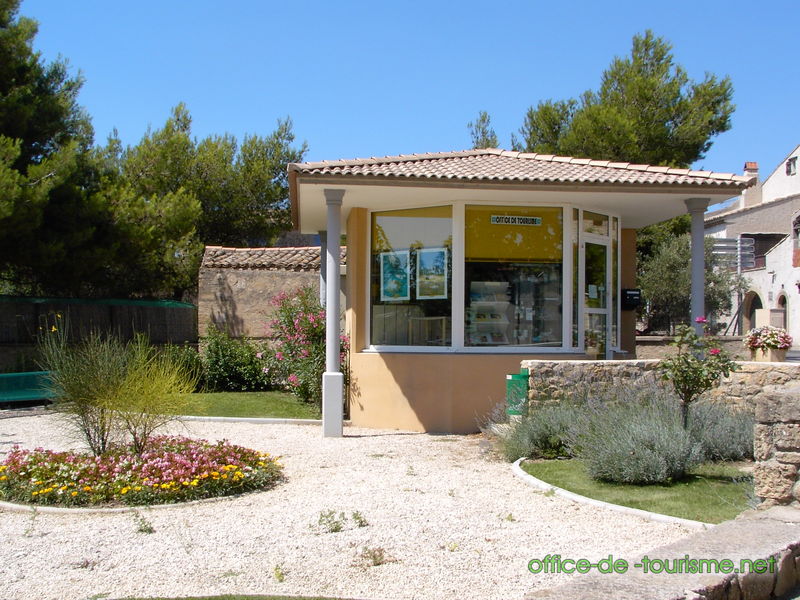 photo de l'enseigne photo de l'office de tourisme de Lançon-Provence dans les Bouches du Rhône.