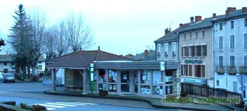 photo de l'enseigne photo de l'office de tourisme d'Arlanc dans le Puy-de-Dôme.