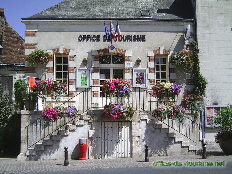 photo de l'enseigne photo de l'office de tourisme de Bléré en Indre-et-Loire.