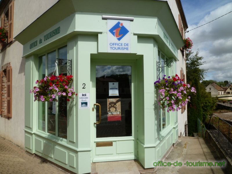 photo de l'enseigne photo de l'office de tourisme de Rogny-les-Sept-Écluses dans l'Yonne.