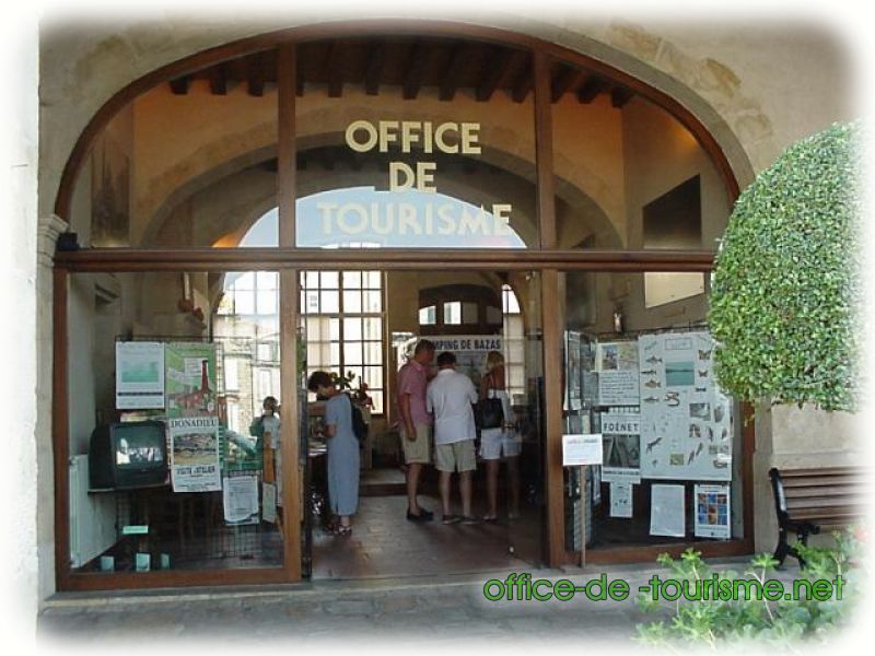 photo de l'enseigne photo de l'office de tourisme de Bazas en Gironde.